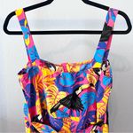 SheIn VCAY Tropical Floral Toucan Romper Jumpsuit Large NWT Photo 6