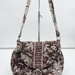 Vera Bradley  Brown and Pink Imperial Birds Shoulder Bag Purse Adjustable Strap Photo 1