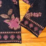 Vince Camuto  Women's Floral Jacquard Crewneck Blouse Sz M Photo 6