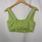 House of Harlow 1960 Green Tweed Cropped Blazer Fringe 2 Piece Size XS Flawed! Photo 12