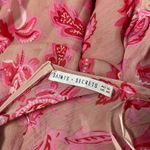 SAINTS + SECRETS Pink Floral Dress Womens Medium Feminine Ruffle Valentines Date Photo 7