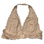 Free People  Intimately Tan Galloon Lace Halter Bra size Medium Photo 5