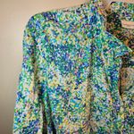 Westbound  2X Pastel Dot Floral Button Down Blouse Photo 1