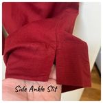 Gap Factory Non Functional Tie Paperbag Elastic Waist Lightweight Pant Size 10R Red Photo 4