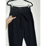 Halogen NWOT High Waist Belted Tie Ankle Trouser Pants Women's Black Size 2 Photo 6