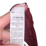 SheIn  Curve 3XL Red V-Neck Ribbed Short Sleeve Top stripe Slits  Photo 6