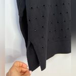 J. SOCIETY New York Black 100% Cotton Eyelet V Photo 3