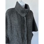 Elsamanda Made in Italy, Gray Alpaca Blend Button Front SS Sweater, Sz: M (b1) Size M Photo 1