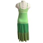 Gap Multi Green colored cotton spaghetti strap maxi dress size S Photo 1