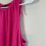 📦 Francesca Bettini Made in Italy Linen Sundress Size M Pink Size M Photo 3