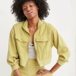Aerie  Light Olive Utility Jacket Photo 0