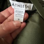Athleta  Elation V-neck Hybrid Midi Active Dress in Olive Green Photo 6