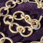 Julie Vos 24K Plated Gold & Blue Gemstone Bali Necklace & Bracelet Set Photo 2