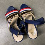 Tommy Hilfiger Women's Navy Red Wedge Sandals striped 9 Photo 9
