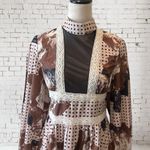 SHEIN X Cream Gown with Mock Neck Size L Photo 5