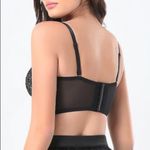 Bebe Adrianna Beaded Floral Bustier Corset Crop Top Photo 2