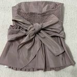 ZARA Women's Bustier Bandeau Tie Sash Back Detail Strapless Top Photo 1