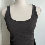 Old Navy  • Maternity First-Layer Rib-Knit Side-Shirred Tank Top Heathered Grey Photo 5