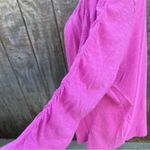 Avenue Pink Flowy Ruched Arm 3/4 Sleeve Top Size 3X Photo 4