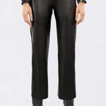 Aritzia NEW  Wilfred Melina High Rise Faux Leather Crop Pants Black Women's 4 Photo 0