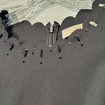 Loft Black Scalloped Midi Dress sleeveless with cutouts size 2 Photo 4