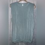 Lululemon Sea Green Modal Pleated Shoulder Tank Top size 8 Photo 1