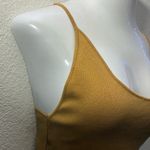 Free People  Beach Stylish Mustard Yellow Bodysuit M Photo 5