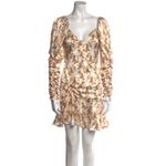 Caroline Constas Evelyn Dress in Beige Floral NWT Sz. M Size M Photo 1