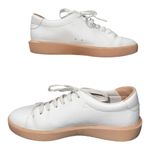 Everlane EUC  ReLeather White Leather Unisex Sneakers with Gum Sole - F8.5/M6.5 Photo 2