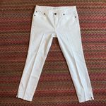 Free Press WHITE  CLASSIC TAPERED ZIPPER ANKLE SKINNY JEANS Photo 2