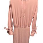 ExpressPink Hooded Sweatshirt Dress Bell Sleeves Photo 0
