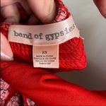 Band of Gypsies Red & Pink Boho Floral Dress π XS Photo 2