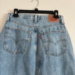 Levi's NWOT ® Premium LONG ICON SKIRT Light Wash Blue Denim Women’s Jean Skirt. Photo 9