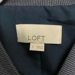 Loft Women's Small Gray Bomber Jacket Full Zip Up Pockets Lined Dark Academia Photo 6