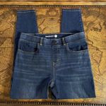 Betabrand Straight-Leg 4-Pocket Yoga Denim Stretch Dark Wash Jean sz M PETITE Photo 46