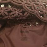 Mikoh 💕💕 Topanga Macrame Halter One Piece Swimsuit Burgundy Small S NWT Photo 13