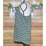 Calvin Klein NWT  Racerback Tank Top Pajama Sleep Shirt Green Logo Print Size L Photo 5