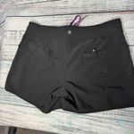 Athleta  Black Trestles Floral Board Short Swim Shirt Women's 12 Photo 2