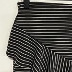 ZARA  Trafaluc Black & White Striped Ruffle Mini Skirt Size Small Photo 46