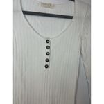 Urban Outfitters ‎ Outfitters Small Cream Ribbed Long Sleeve Top Photo 1