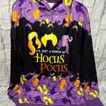 None Hocus Pocus Purple and Black Hoodie Photo 0