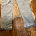 Nicole Miller  Nomad Super High Rise Relaxed Straight Size 12 Raw Hem Light Wash Photo 10