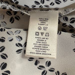 Ann Taylor  Large Top Geometric Sleeveless Lightweight Button V-Neck Tie Scarf Photo 8