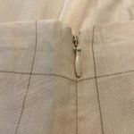 Ralph Lauren Purple Label Pencil Skirt High Waisted Plaid Zip Slip Cream 26" 2 Photo 3