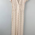 Free People Ivory Mia Peaches Wide Leg Jumpsuit Size 4 Photo 2