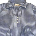 Vineyard Vines  Blue & White Stripe Tunic Beach Coverup Mini Dress size XS Photo 2