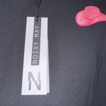 Noisy May  Black Crop Top with Pink Hat Detail Photo 1