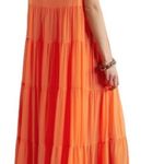STAUD Benedetta Maxi Dress Nectarine Small Orange Photo 1