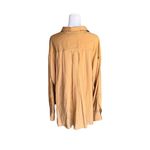ASOS - NWT Oversized Boho Floaty Button-Down Shirt in Golden Mustard Sz 14 Photo 3