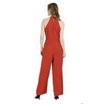 Julia Jordan  Knot Neck Halter Jumpsuit Size 8 Orange Formal Party Dressy Photo 1